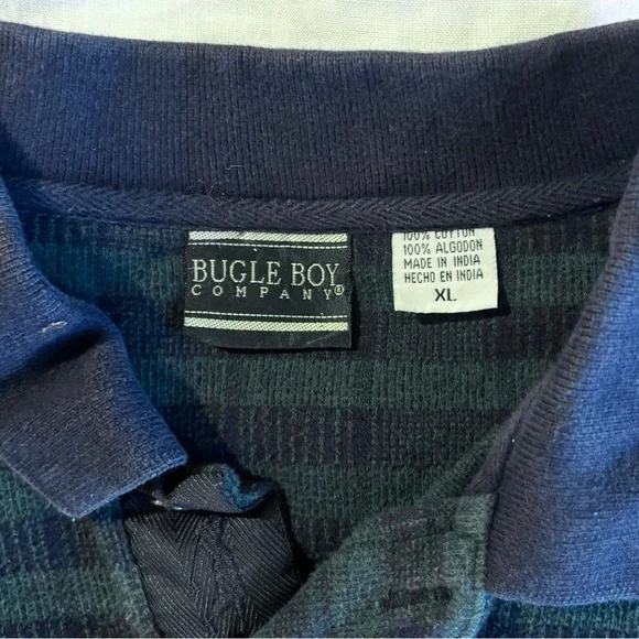 Vintage Bugle Boy Cotton Polo, XL ‼️SOLD ELSEWHERE ‼️ - Picture 2 of 4